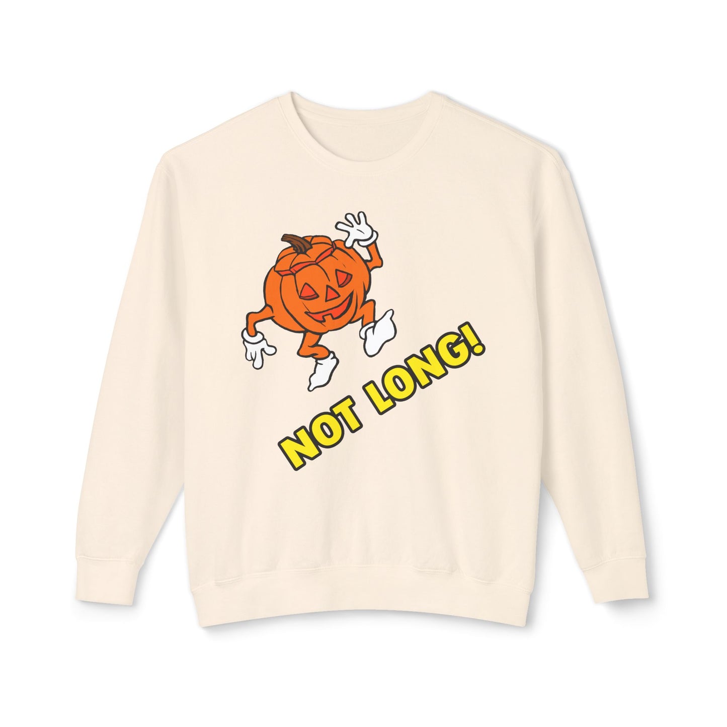 old tv commercial halloween pumpking guy not long custom reproduction 100% cotton sweatshirt