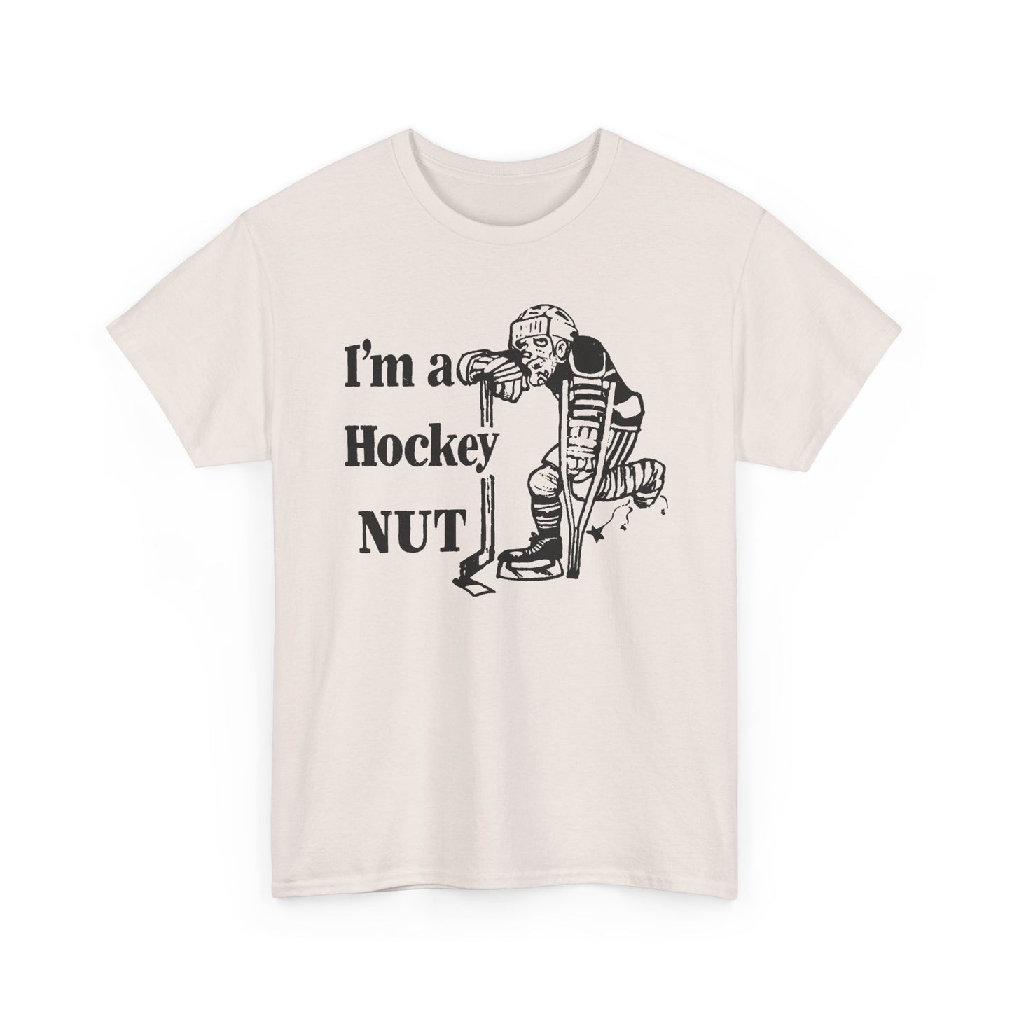 vintage canadian i'm a hockey nut graphic reproduction tshirt