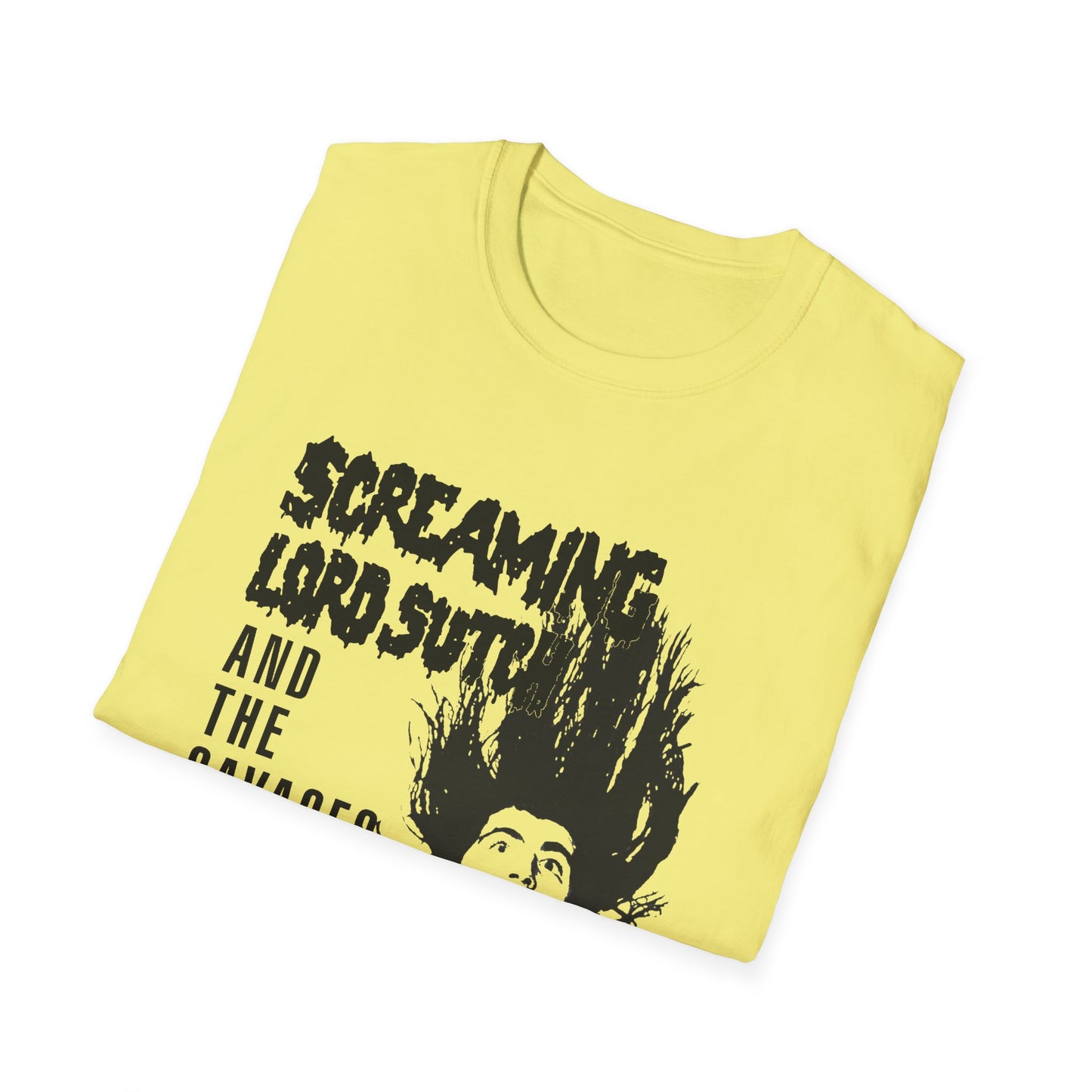 screaming lord sutch and the savages custom rock and roll tshirt