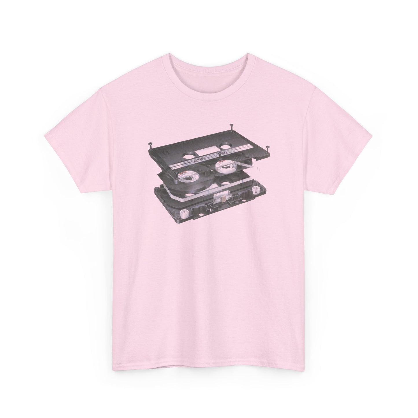 exploded view cassette tape hisashi saito 1980 airbrush graphic tshirt