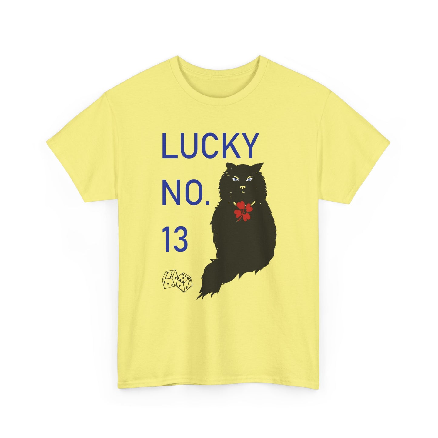 1976 qsl card lucky number 13 black cat custom reproduction tshirt