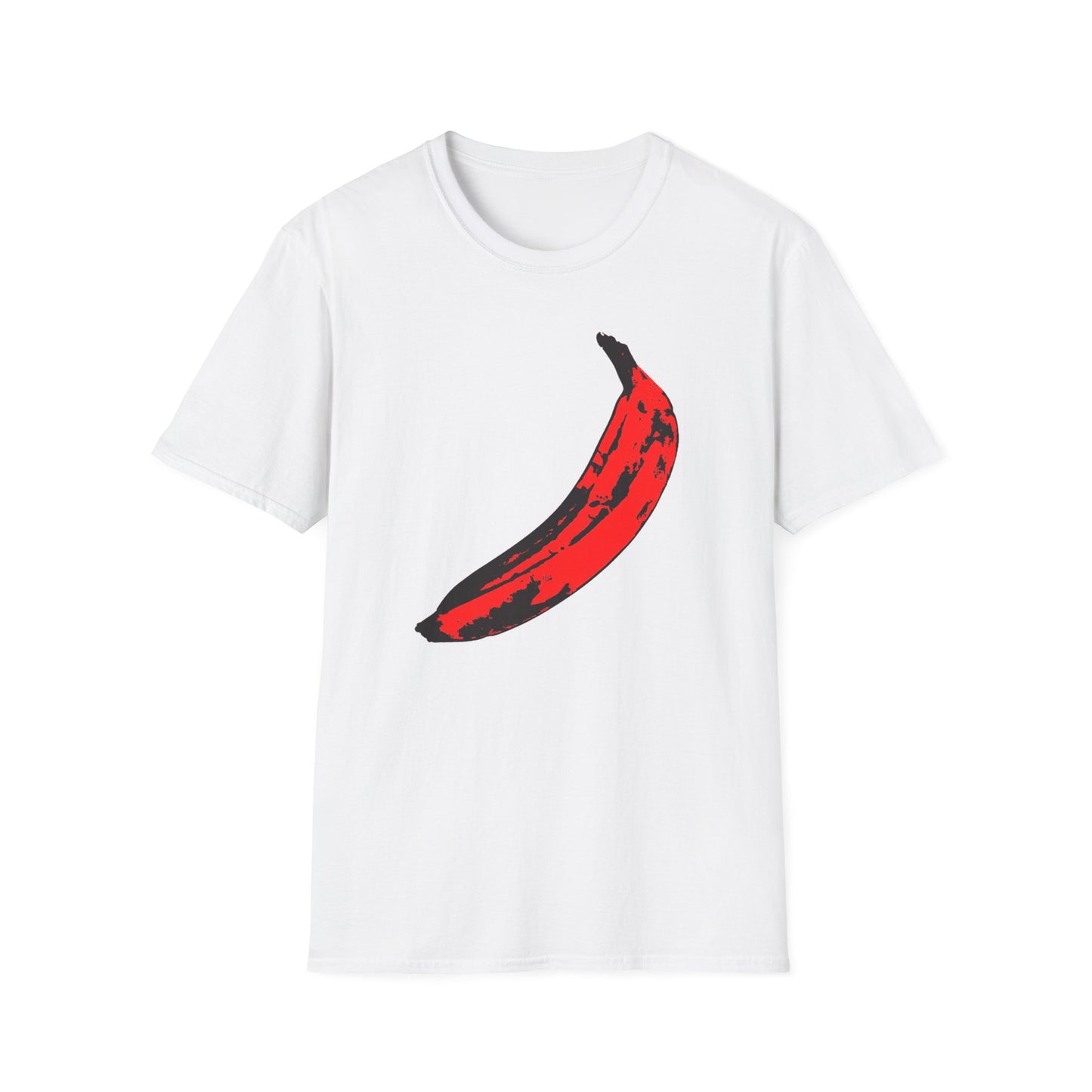 andy warhol's velvet underground and nico banana in red tshirt