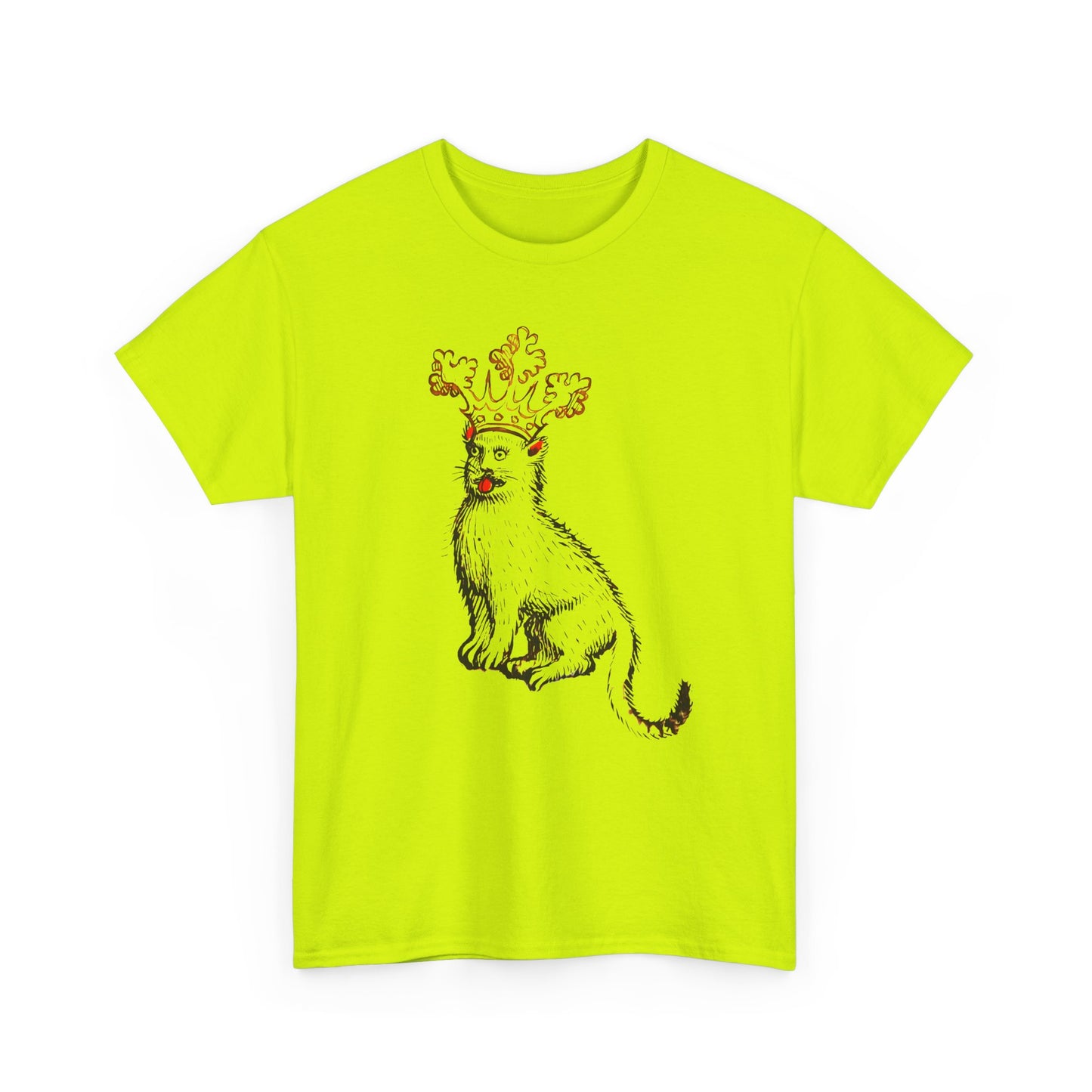 mid 1400s crowned cat from the scheibler armorial manuscript tshirt
