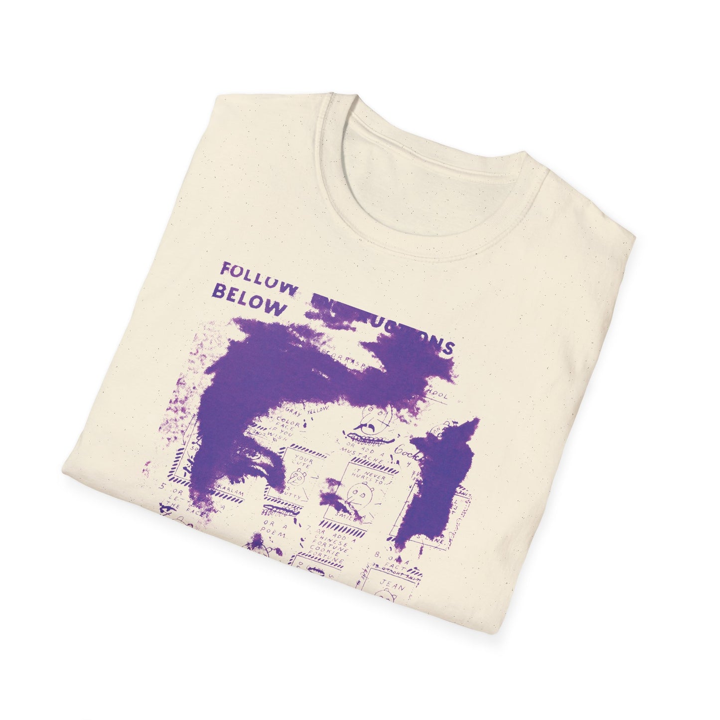 ray johnson arthur rimbaud art in purple tshirt