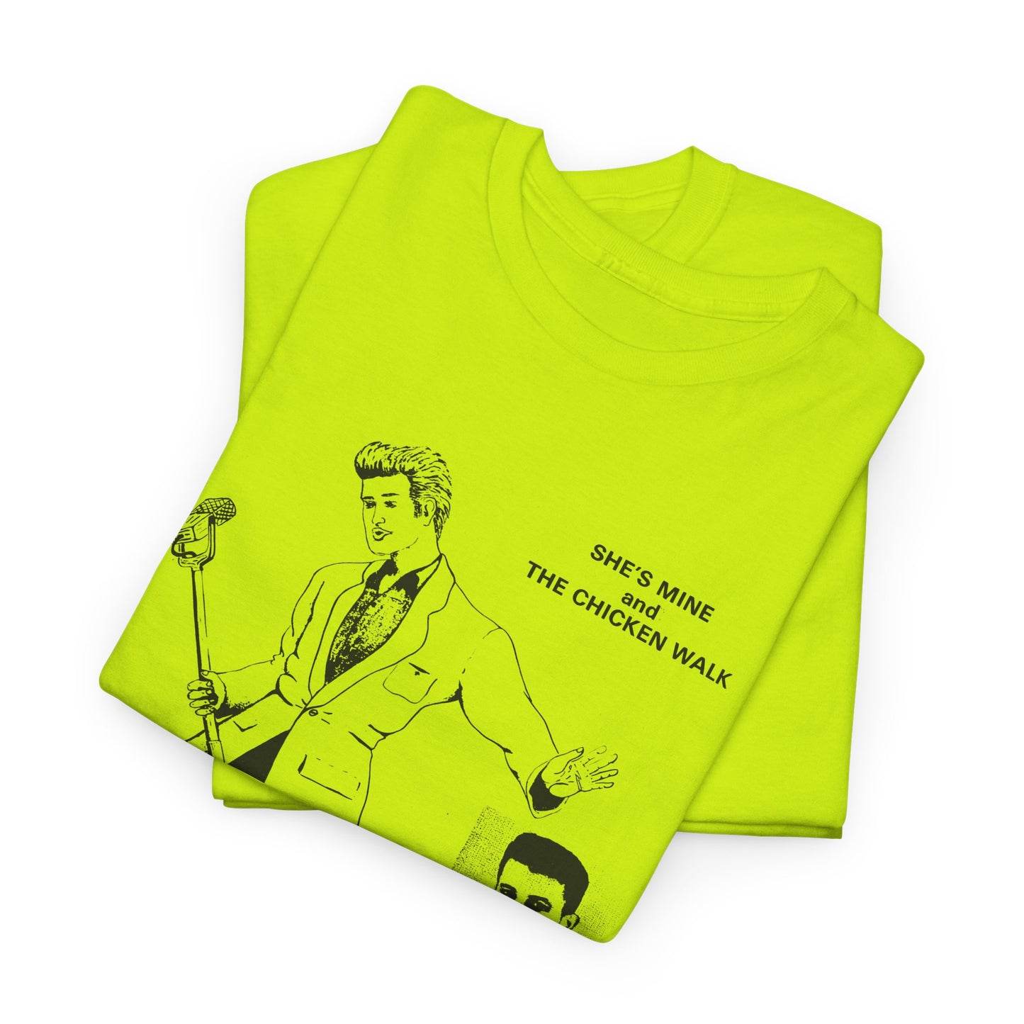 1980s hasil adkins chicken walk record cover tshirt