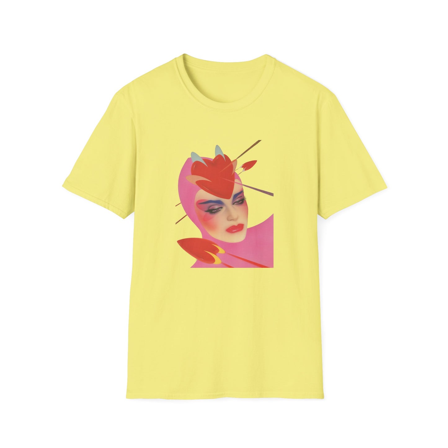 1980 pater sato illustration space hearts tshirt