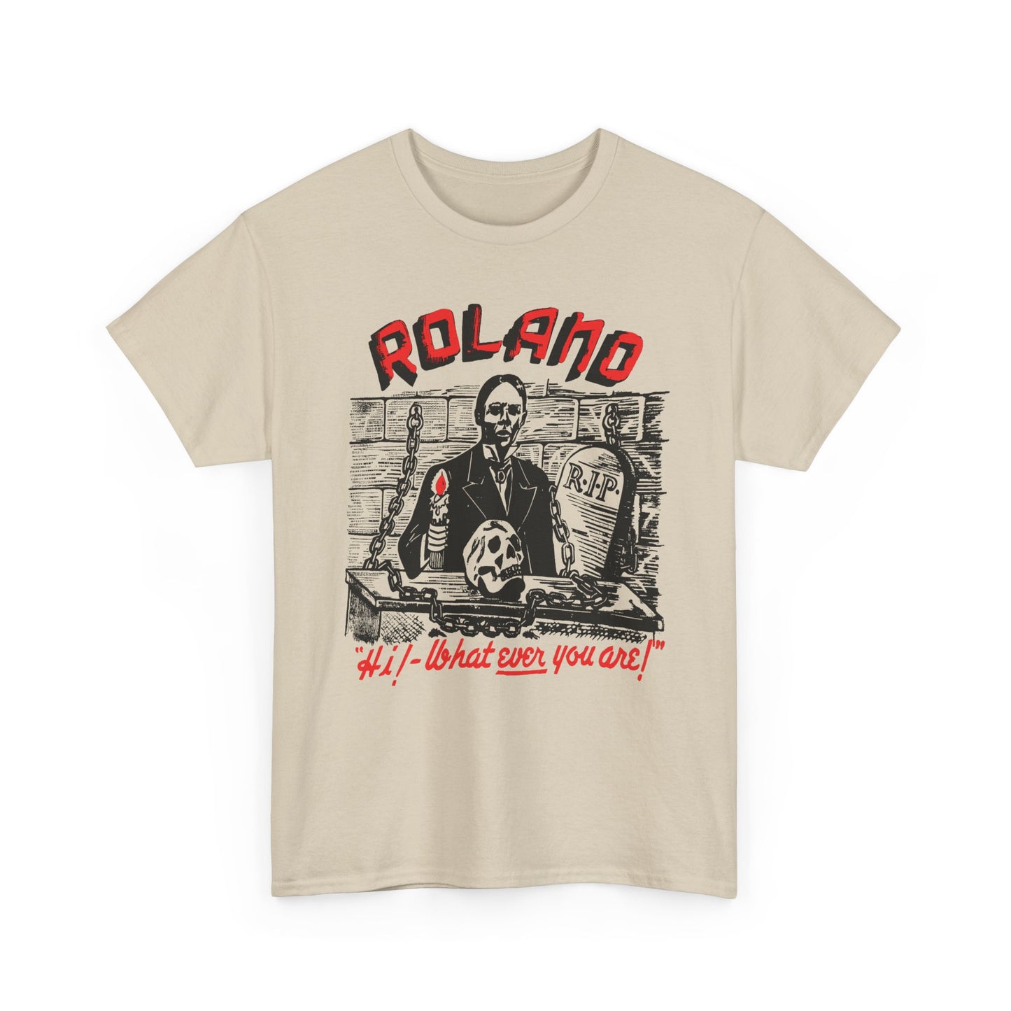 vintage 1960s roland zacherley tv horror show host reproduction tshirt