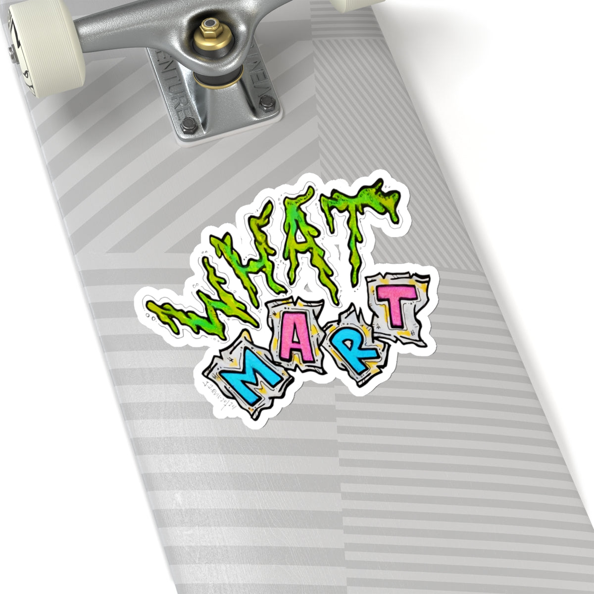 whatmart logo kiss-cut sticker