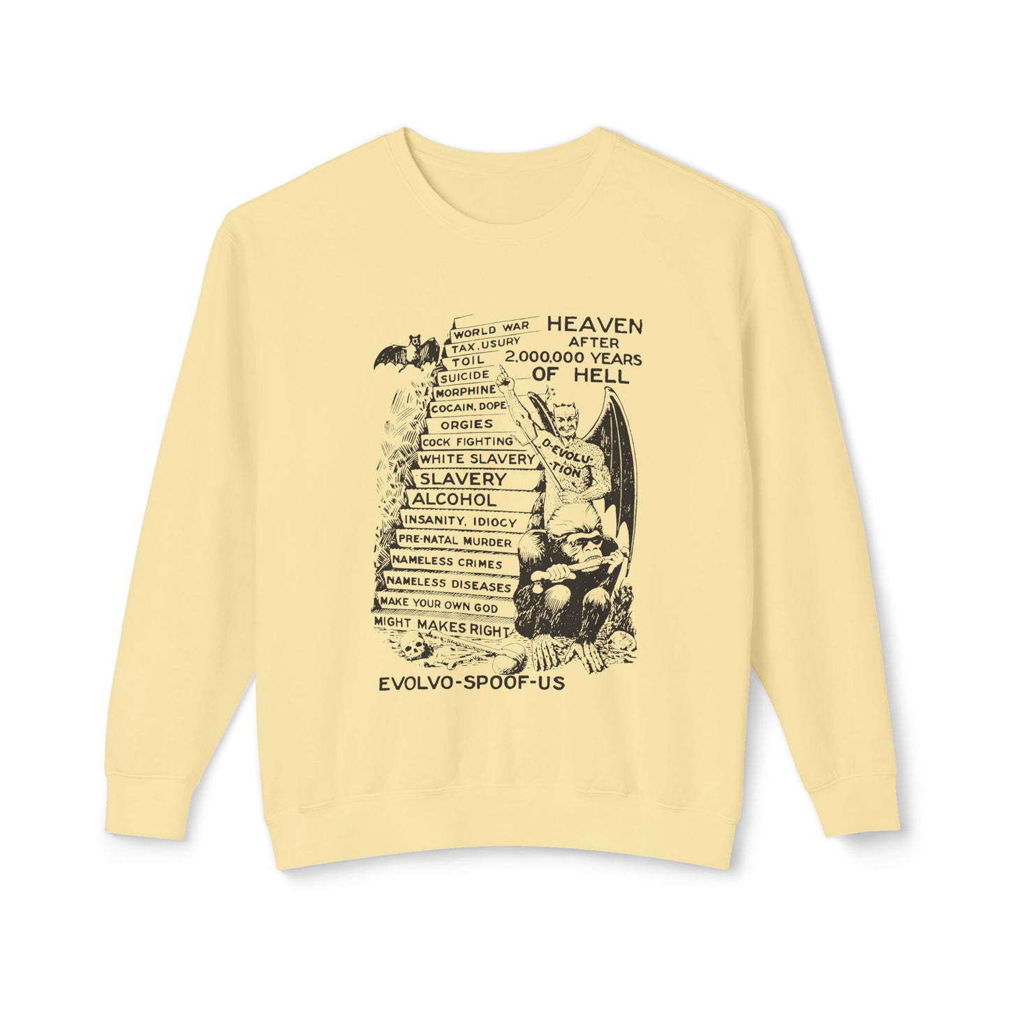 jocko-homo heavenbound b. h. shadduck 1925 religious pamphlet page six 100% cotton sweatshirt