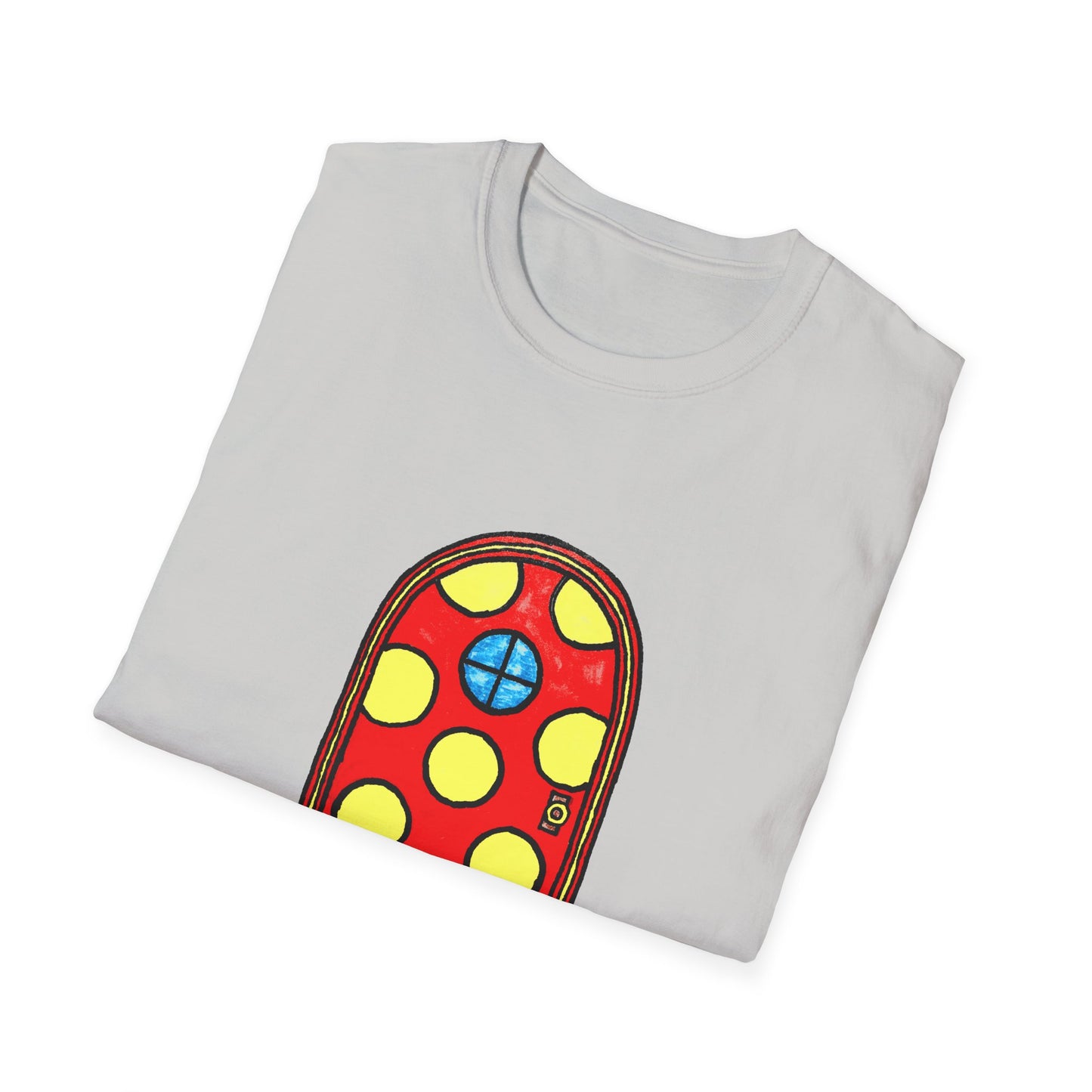 polka dot door original drawing tshirt
