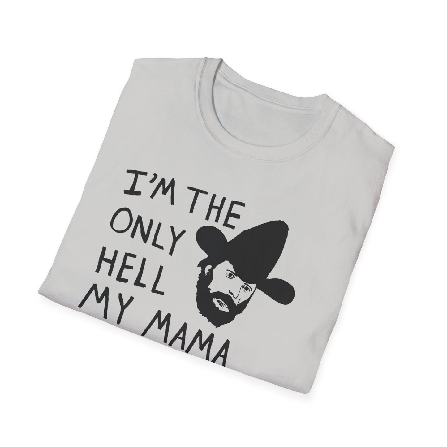 johnny paycheck 1970's country outlaw legend i'm the only hell my mama ever raised original drawing tshirt