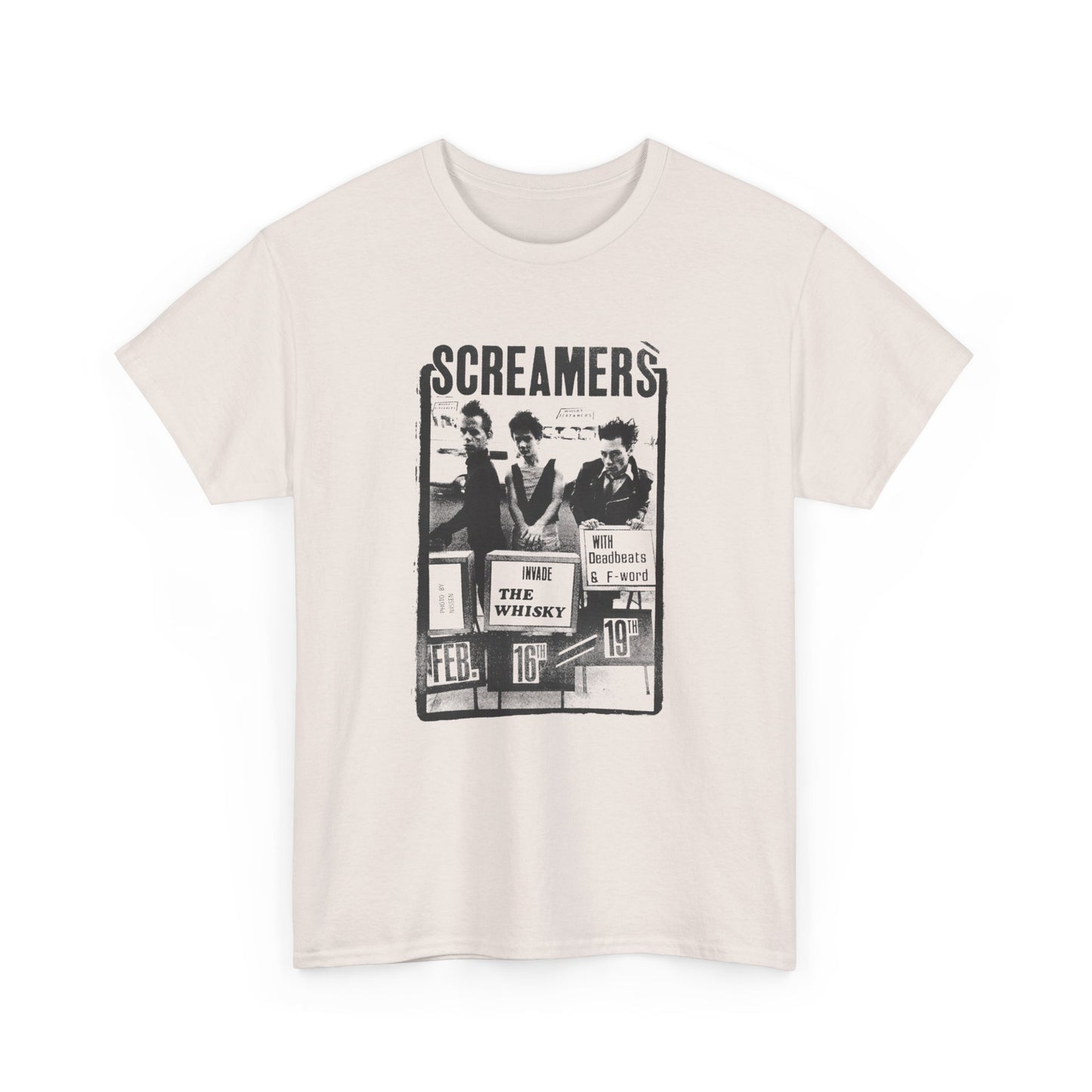 screamers, deadbeats, f-word show at the whiskey-a-go-go in west hollywood february 1978 show poster tshirt