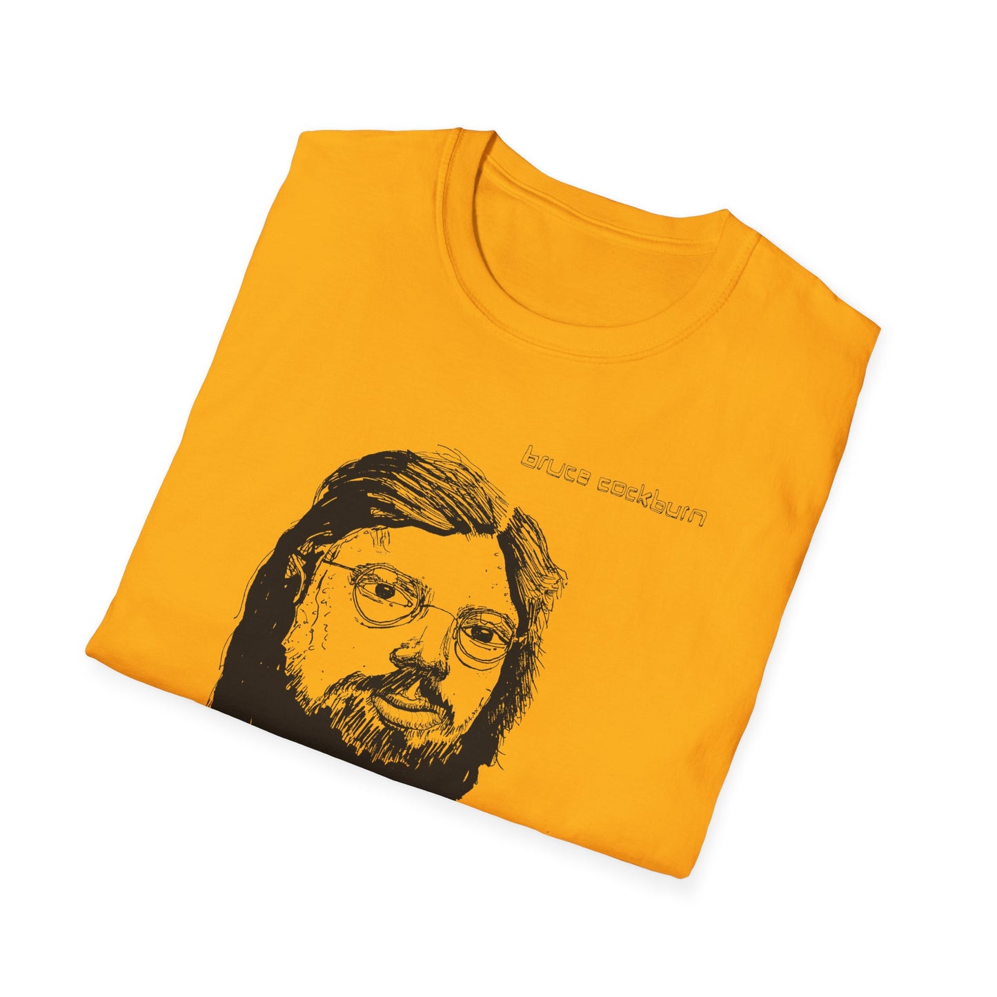 bruce cockburn original drawing tshirt
