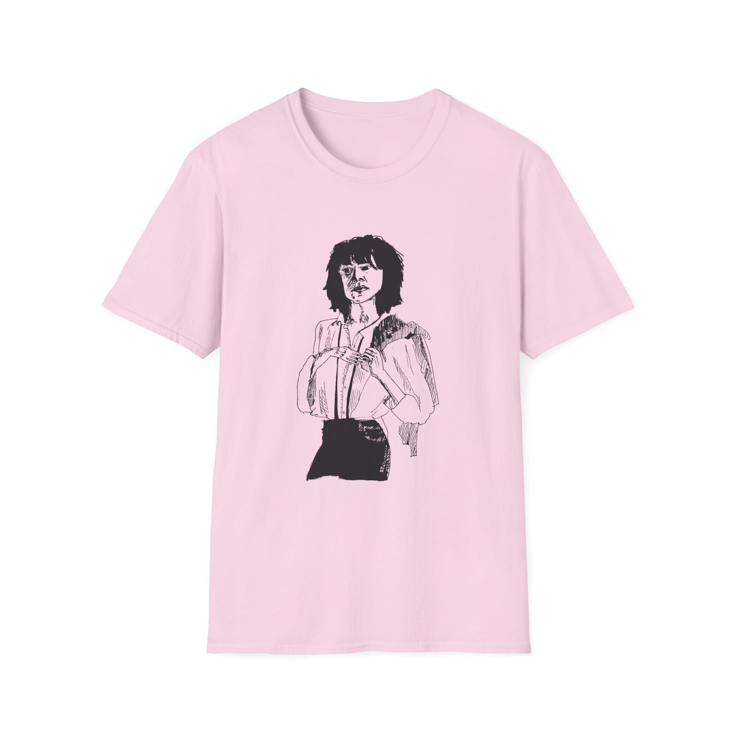 original drawing patti smith 1975 horses cover maybe looks a bit like her tshirt