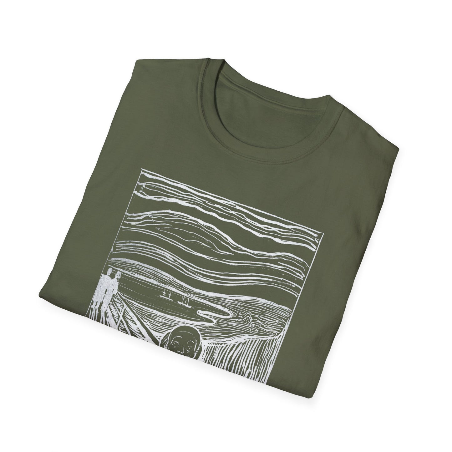 1895 lithography print of the scream by edvard munch tshirt