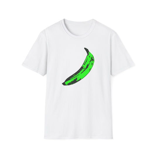andy warhol's velvet underground and nico banana in green tshirt