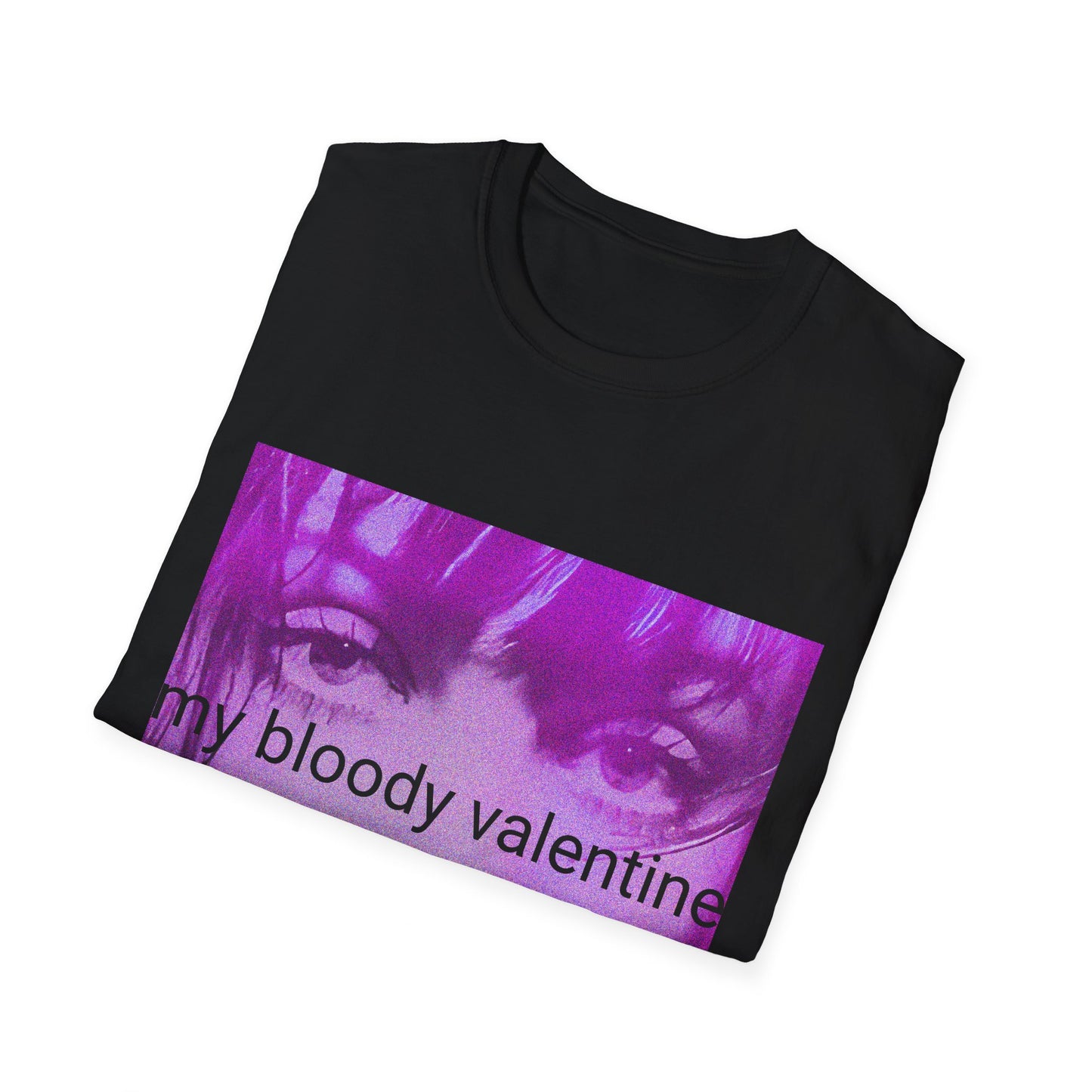 my bloody valentine belinda butcher close up in purple tshirt