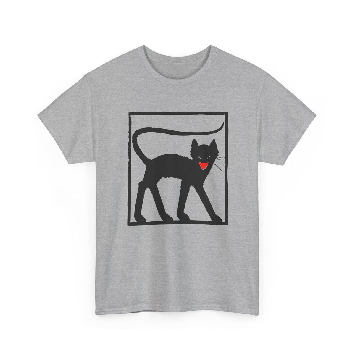 1925 black cat woodcut print by wiktoria gorynska tshirt