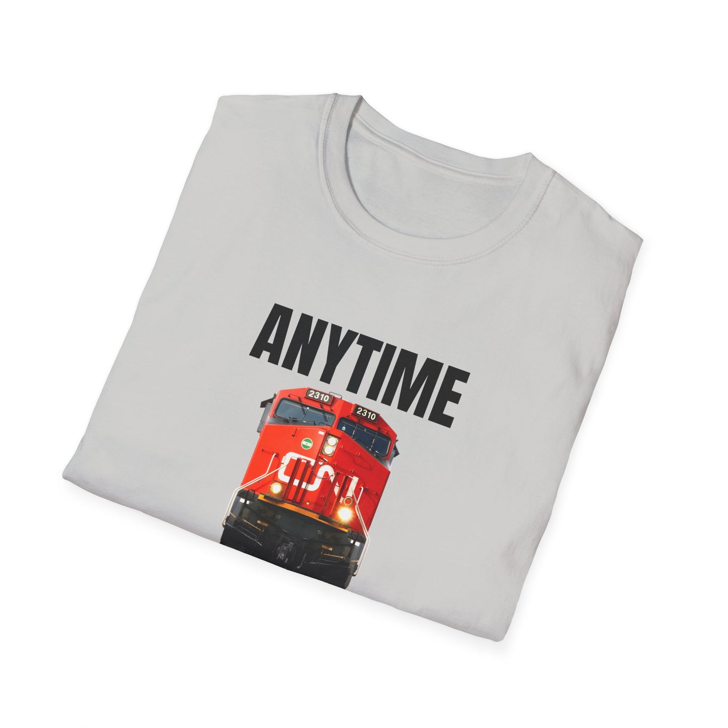 cn rail anytime is train time tshirt