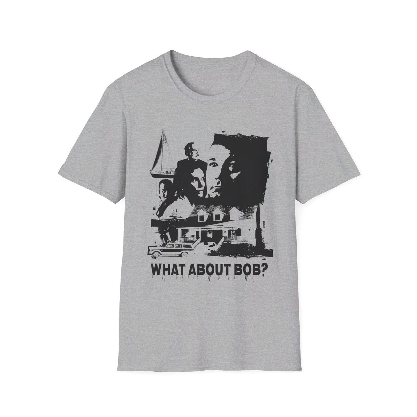 what about bob? 1991 family comedy movie fan art scary collage tshirt