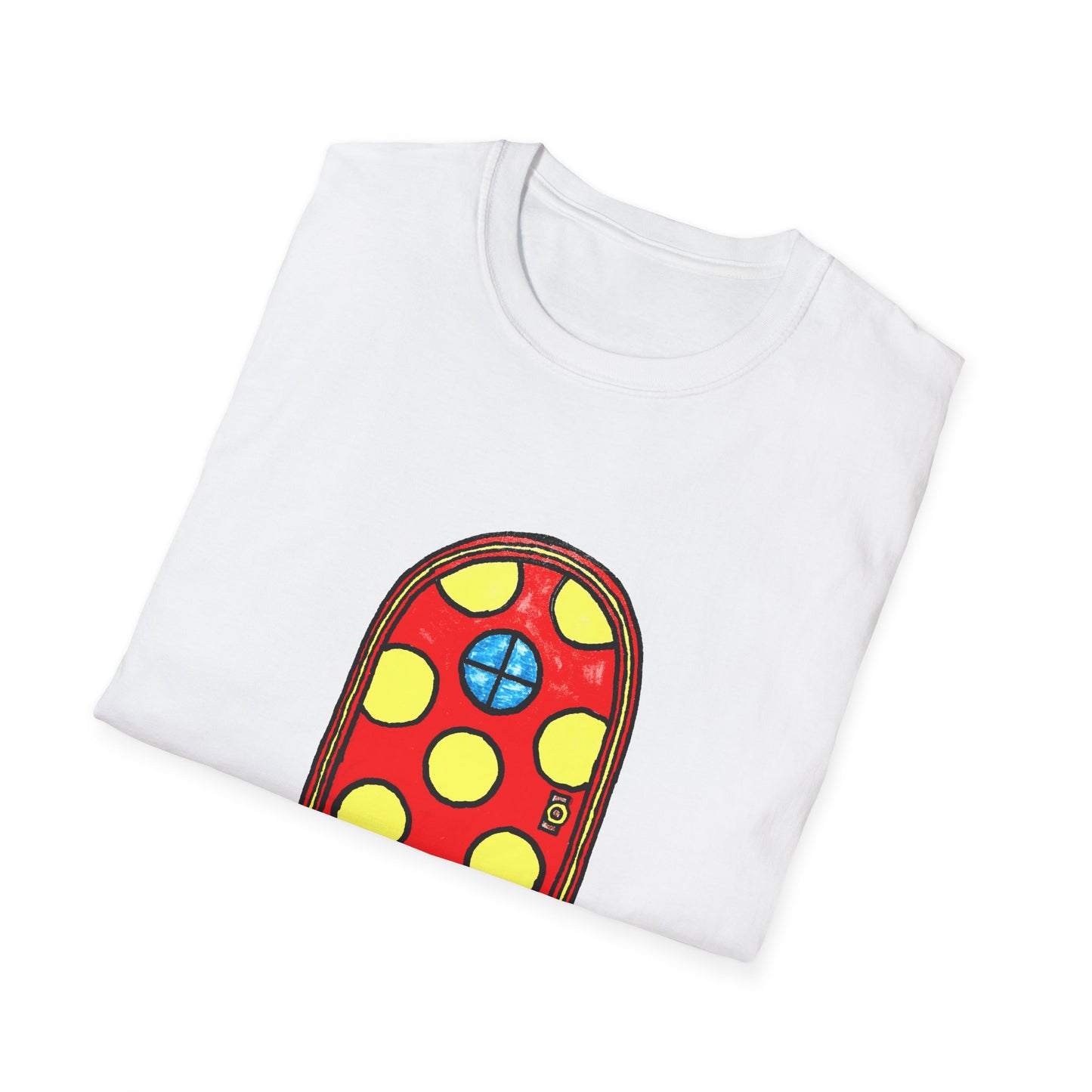polka dot door original drawing tshirt