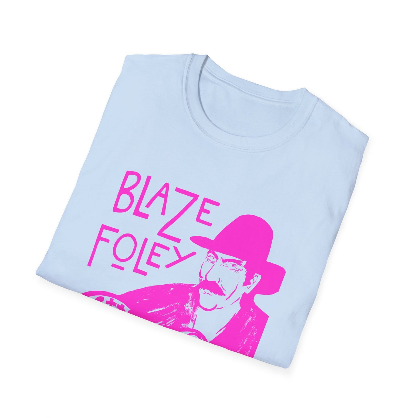 blaze foley sittin' by the road pink stencil fan art tshirt