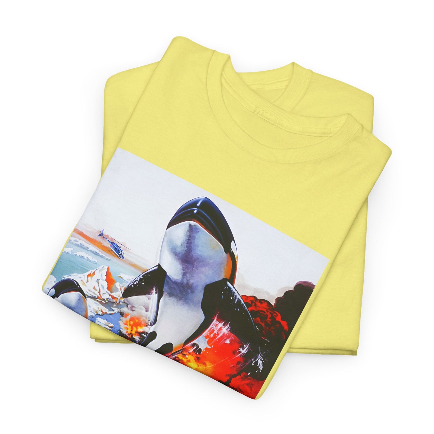 1977 orca the killer whale japanese movie poster custom edit with english title tshirt
