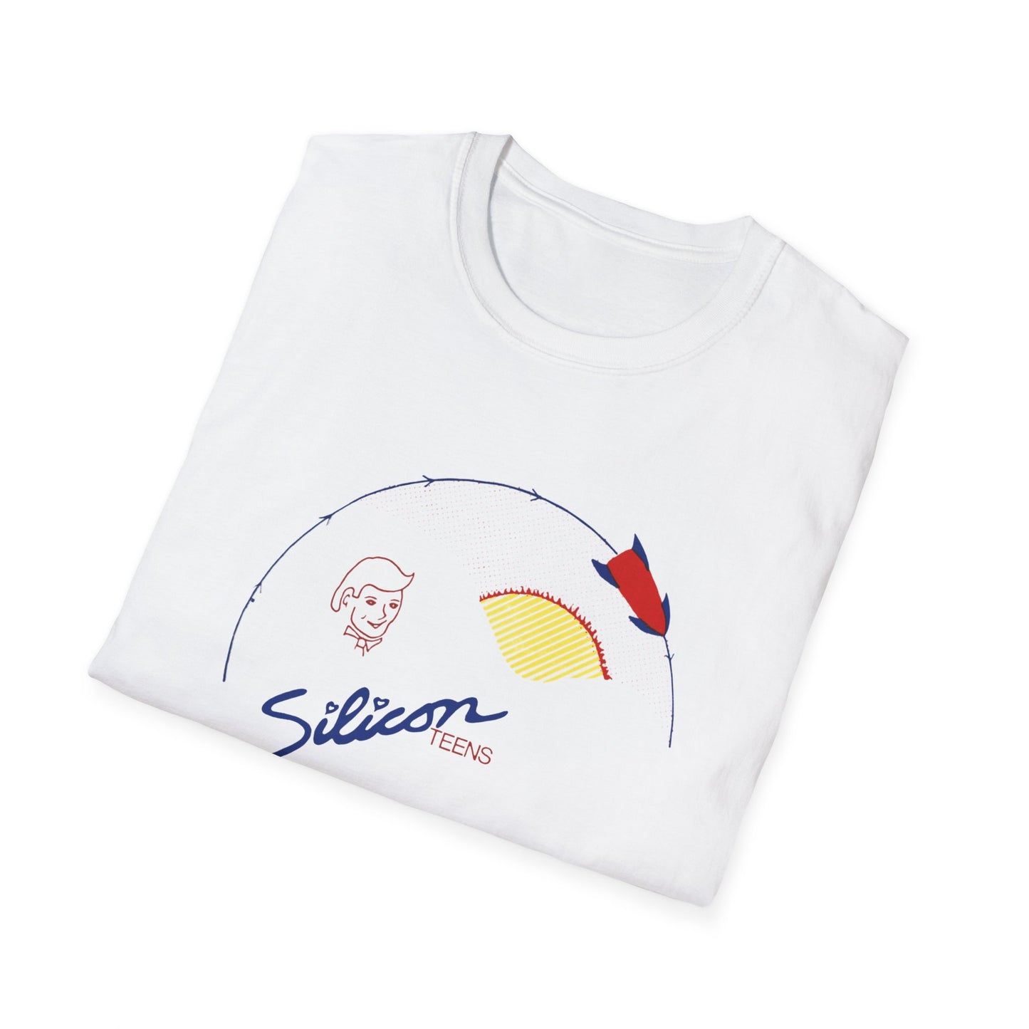 1979 new wave virtual band silicon teens fan art tshirt