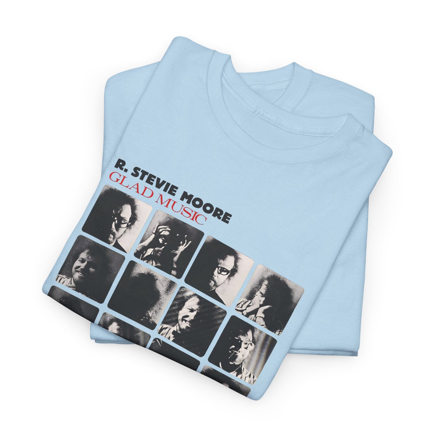 1986 glad music by r stevie moore album cover custom edit tshirt