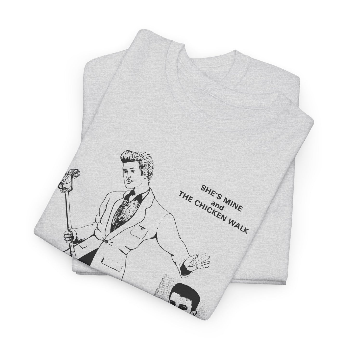 1980s hasil adkins chicken walk record cover tshirt