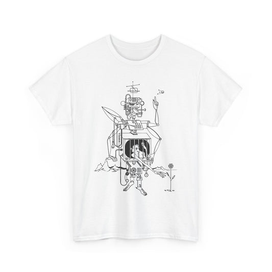 1962 illustration by piotr labuzek aka baro reproduction tshirt