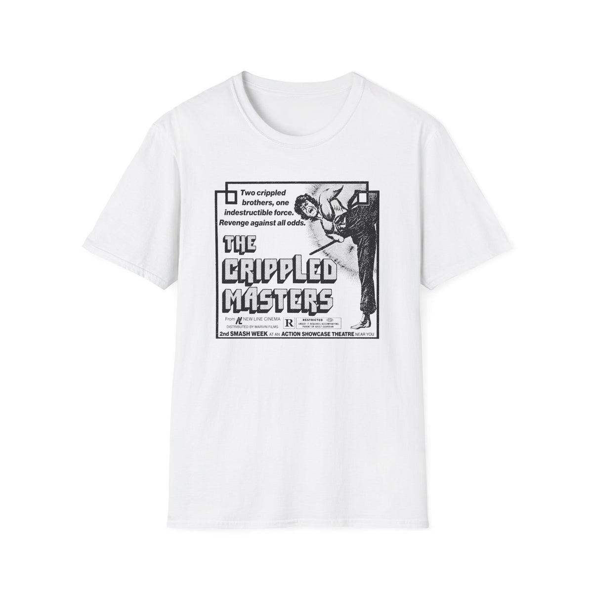 1979 hong kong martial arts film the crippled masters newspaper advertisement tshirt