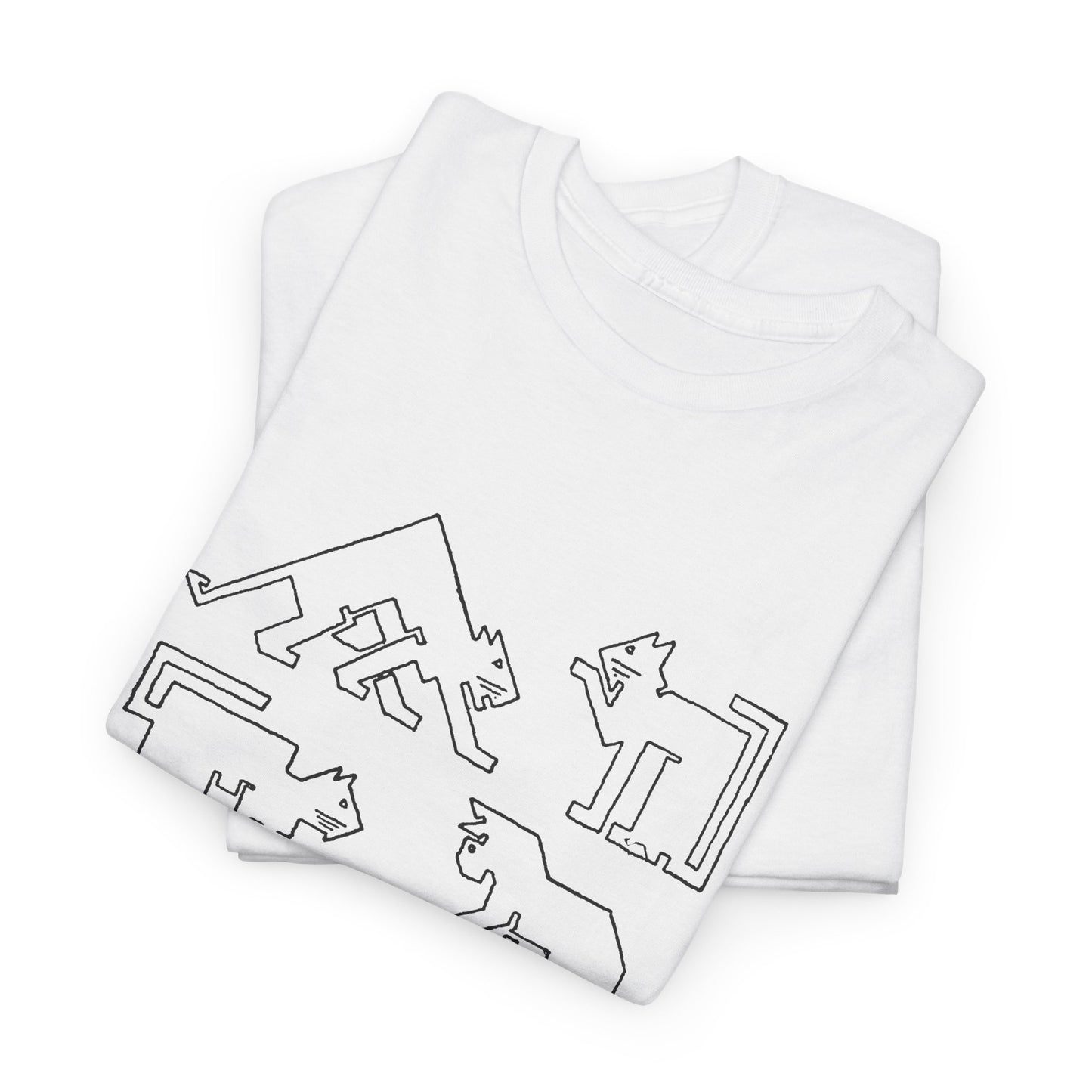 1910 ernest allen batchelder draw a cat using only straight lines reproduction tshirt