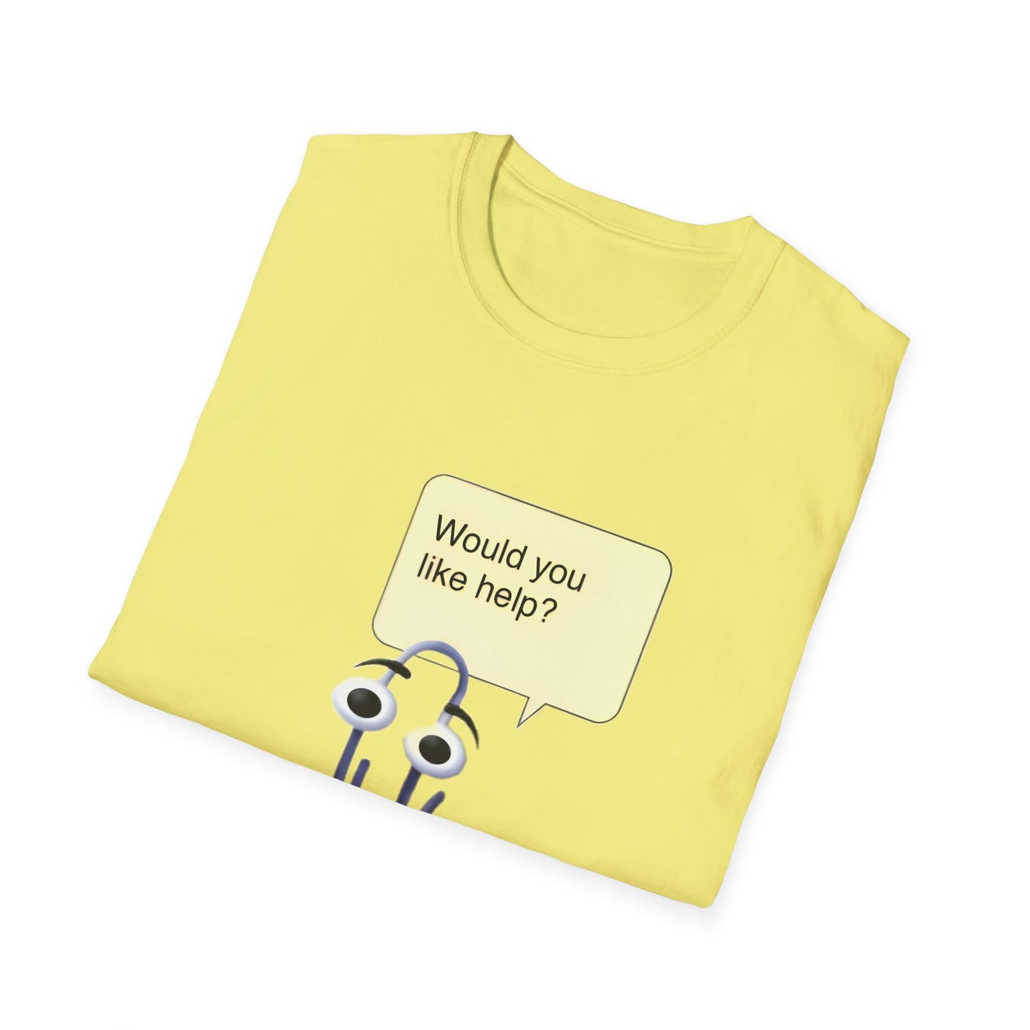 clippy tshirt "would you like help?" tshirt