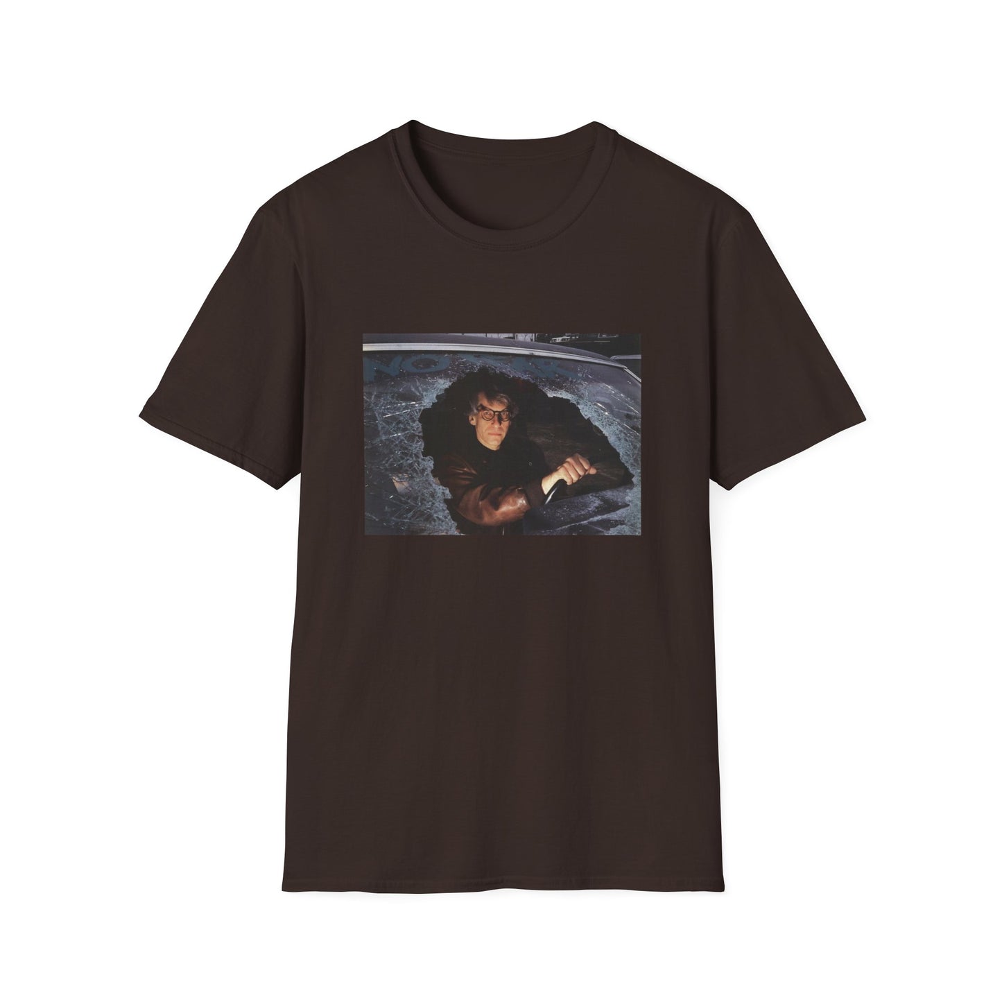 david cronenberg in a car window says no fear tshirt