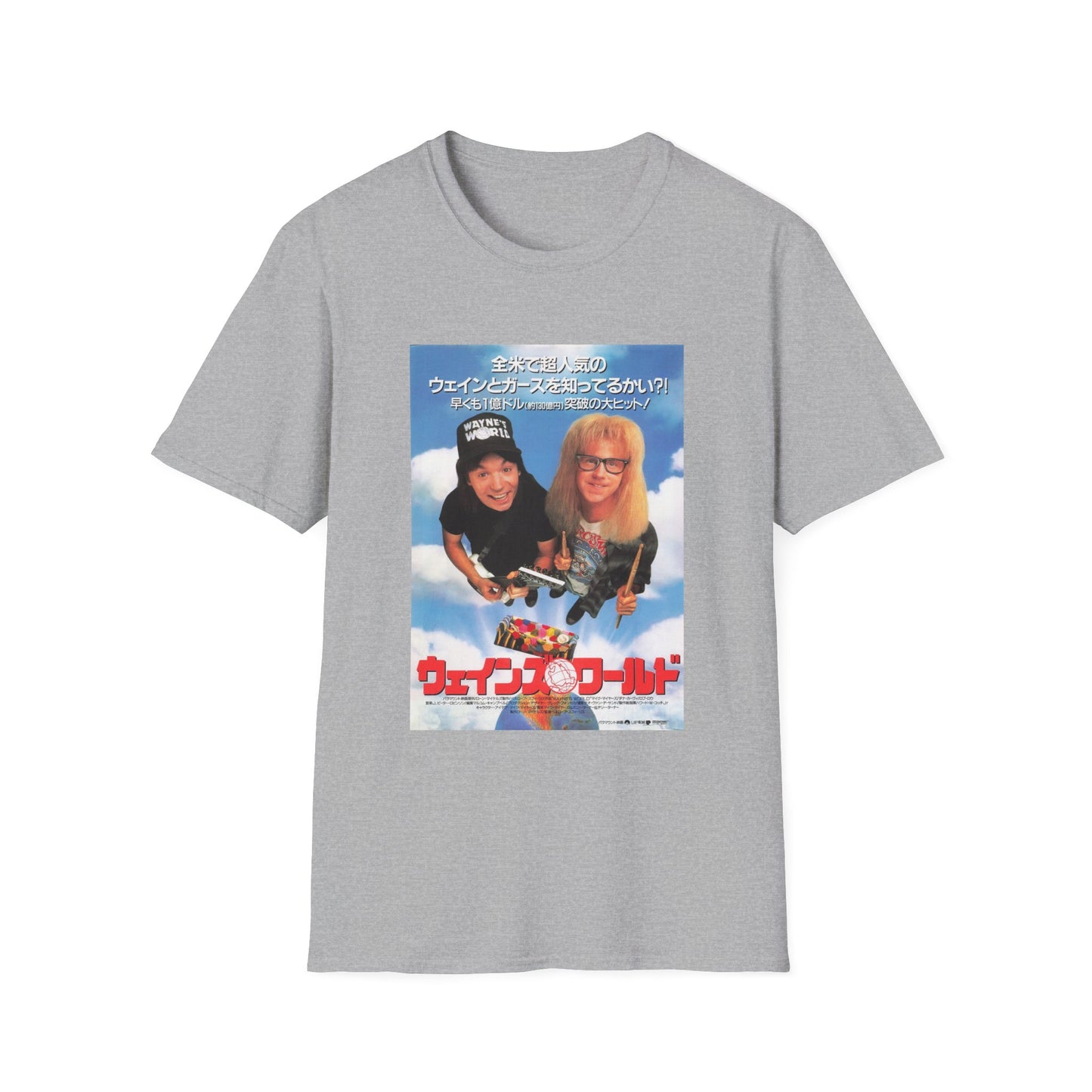 wayne's world japanese movie poster tshirt