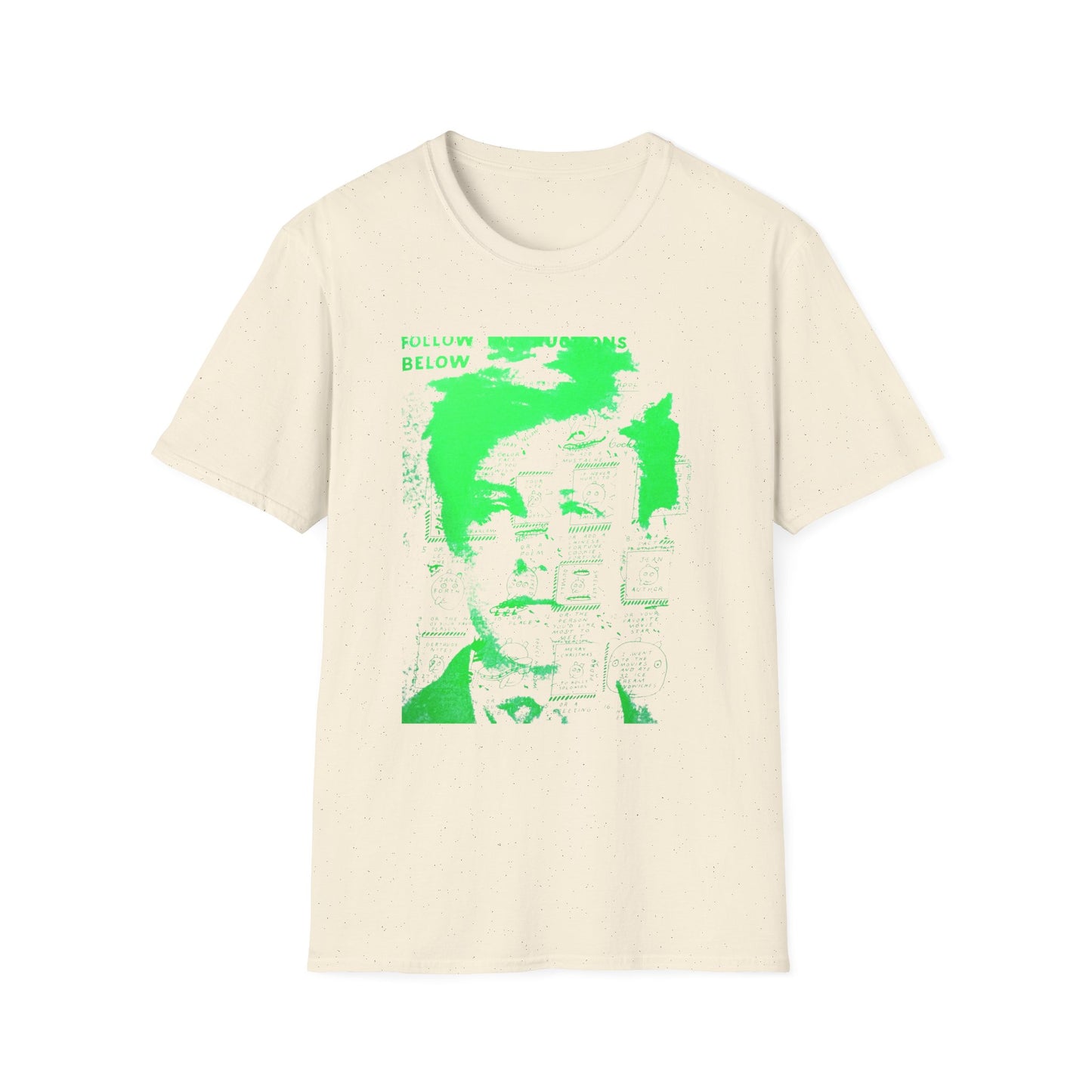 ray johnson arthur rimbaud art in green tshirt