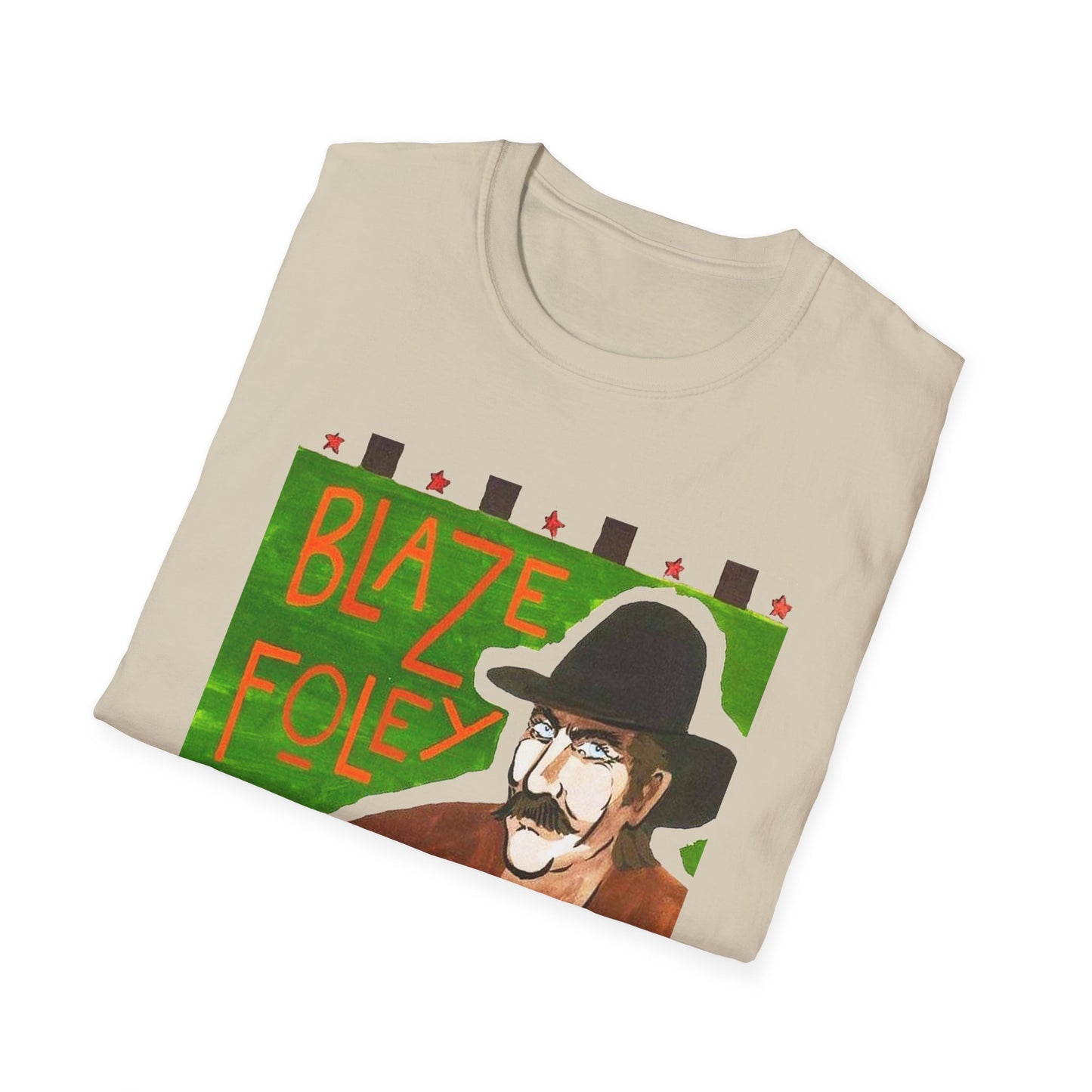 blaze foley sittin' by the road album stretched graphic tshirt