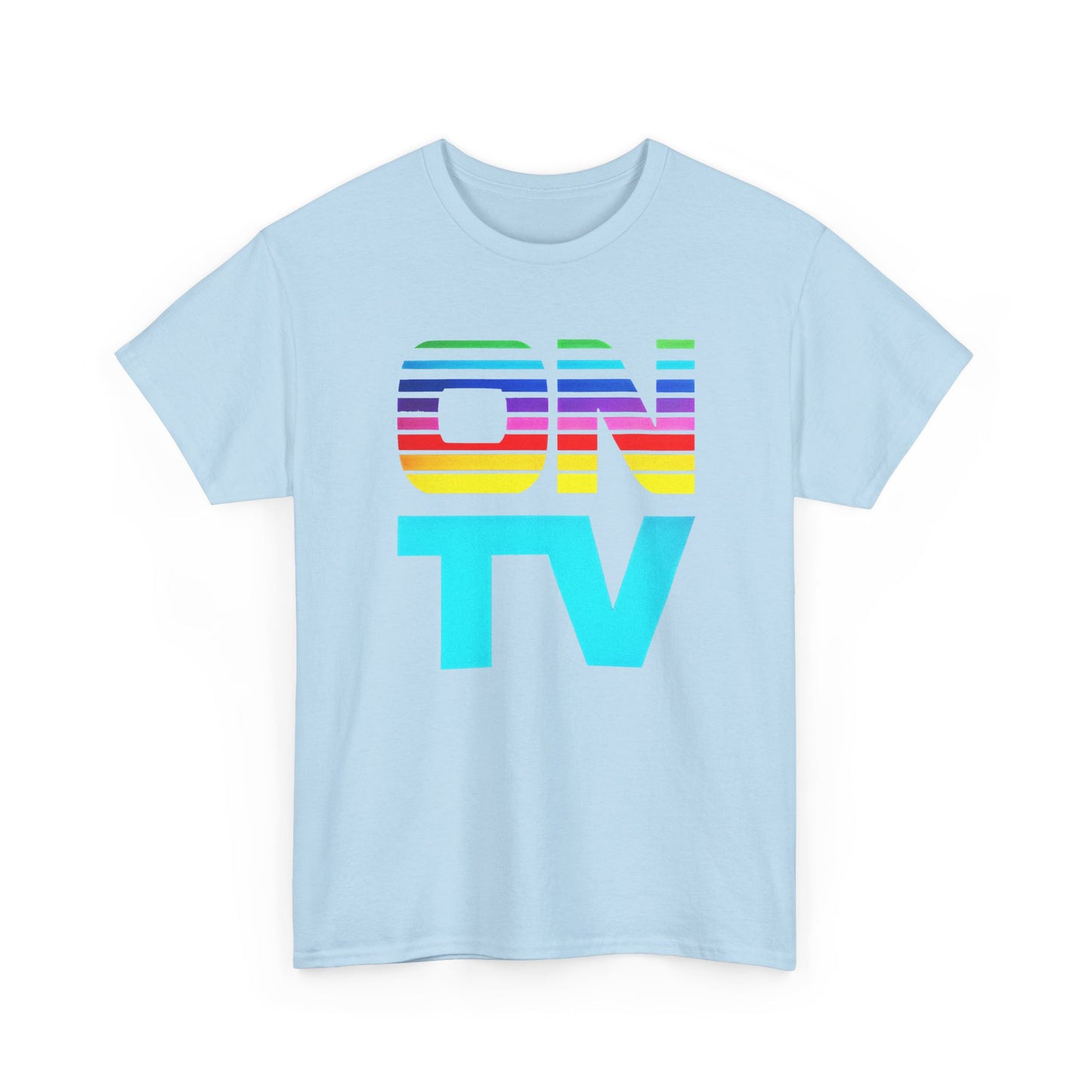 1970s vintage on tv subscription service logo custom edit tshirt