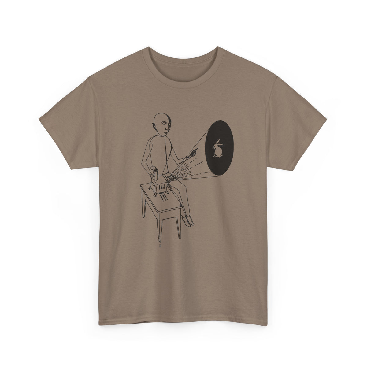 1927 laterna magica ink illustration by gottfried brockmann tshirt