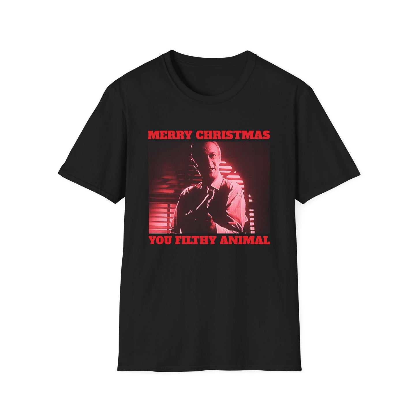 home alone gangster movie merry christmas you filthy animal christmas colour only and a happy new year on the back tshirt
