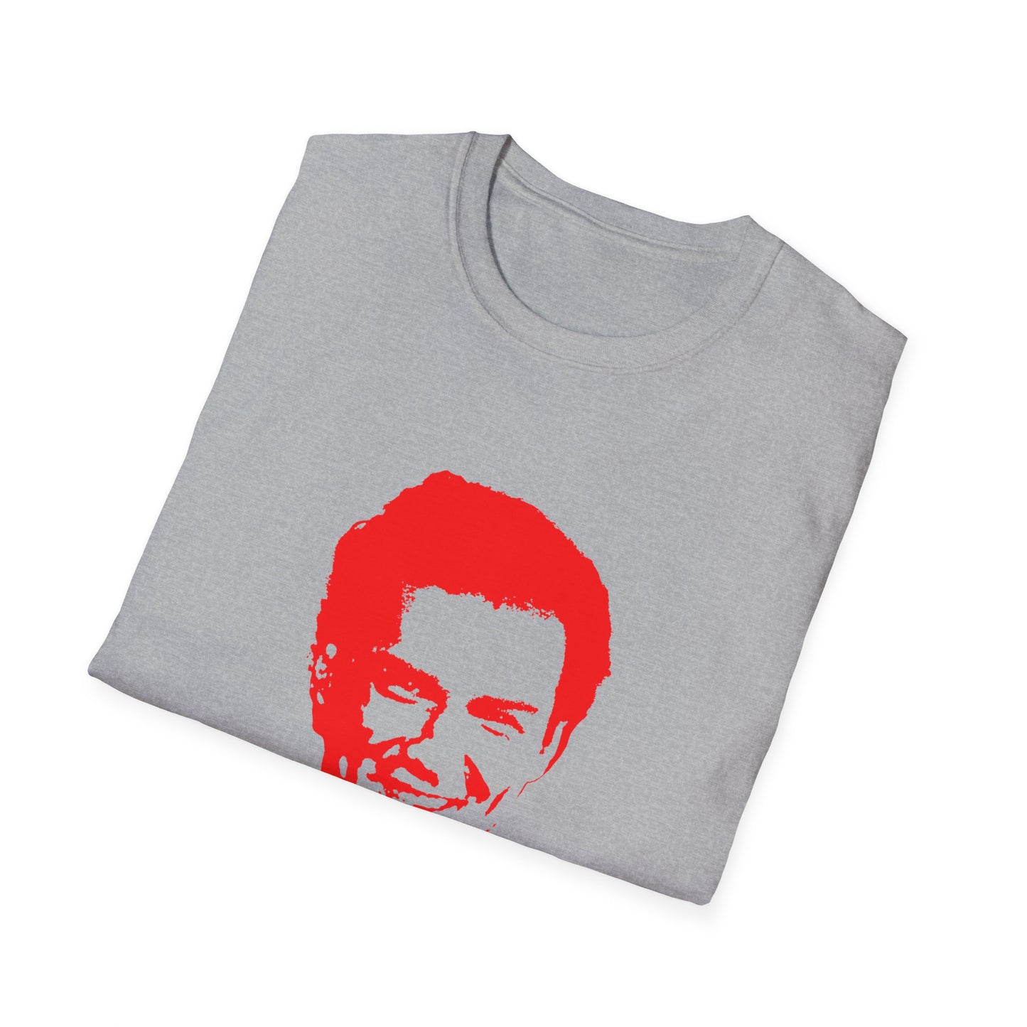 norm macdonald red stencil face tshirt