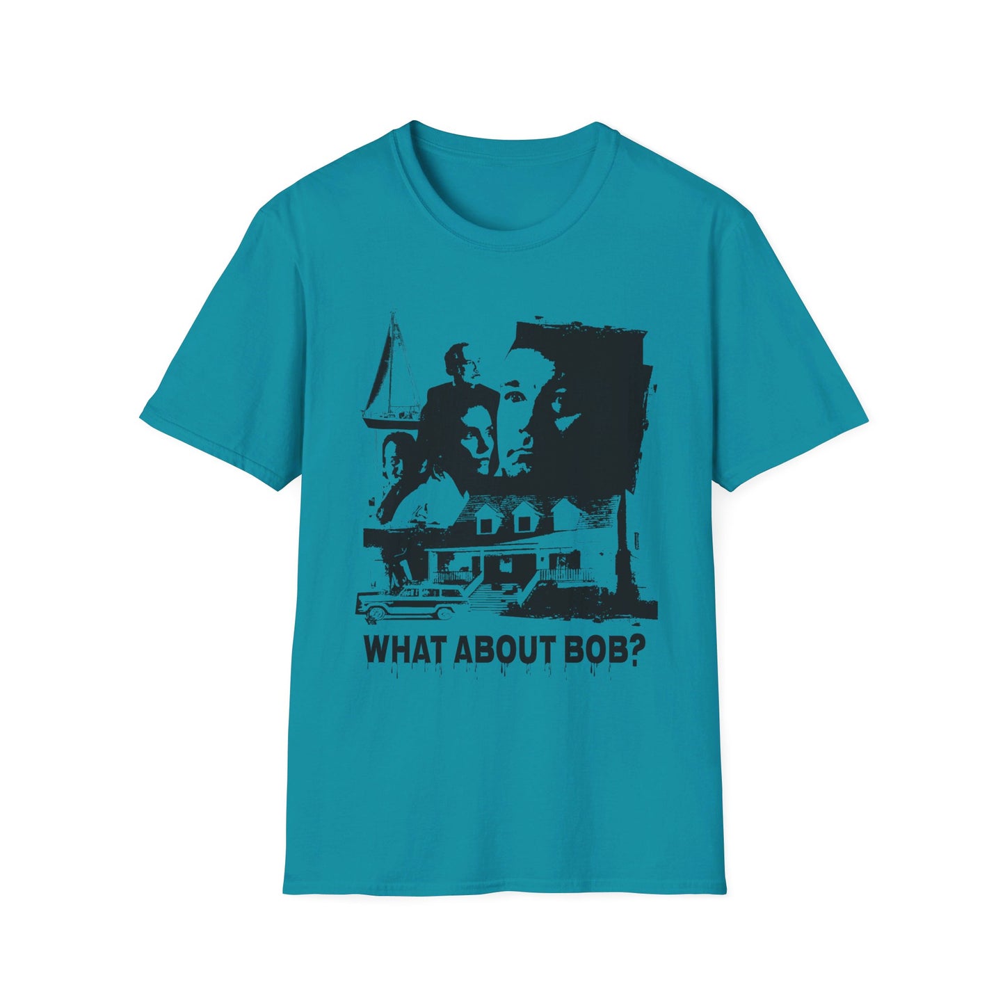 what about bob? 1991 family comedy movie fan art scary collage tshirt