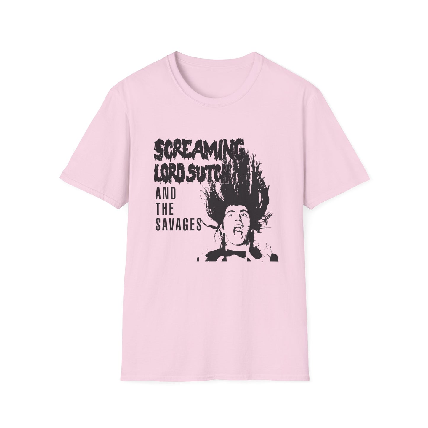 screaming lord sutch and the savages custom rock and roll tshirt