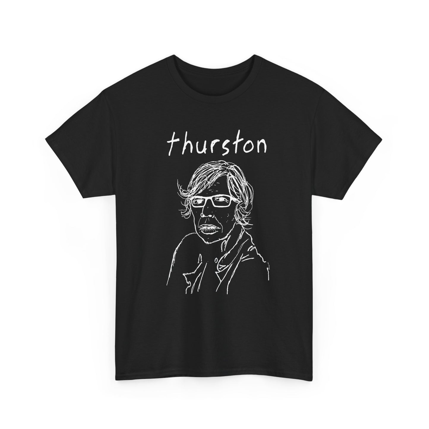 original drawing thurston moore with name tshirt