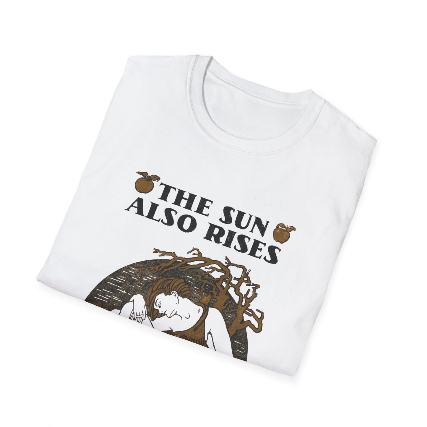 1926 ernest hemingway book cover by cleo damianakes for "the sun also rises" the tshirt