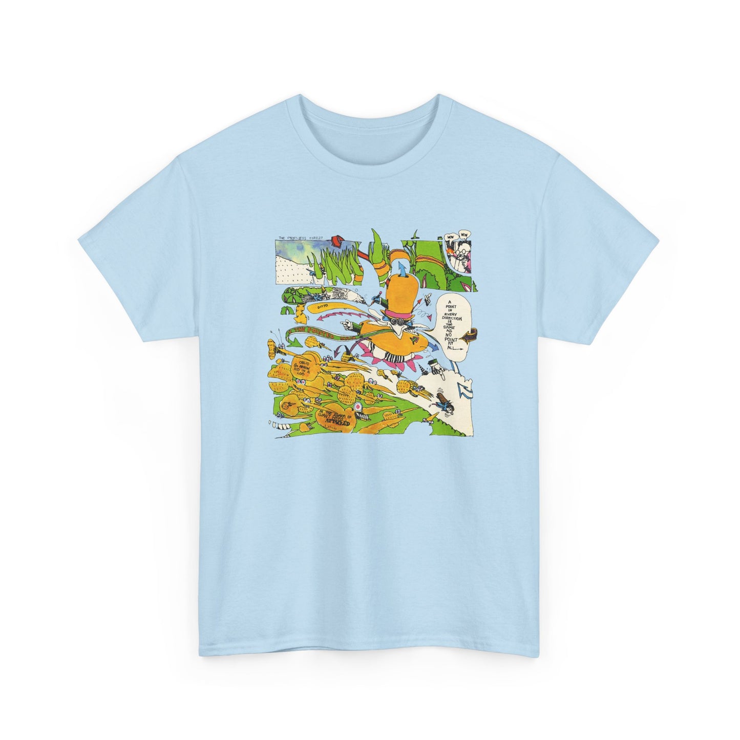 the point! 1970 harry nilsson record comic reproduction tshirt