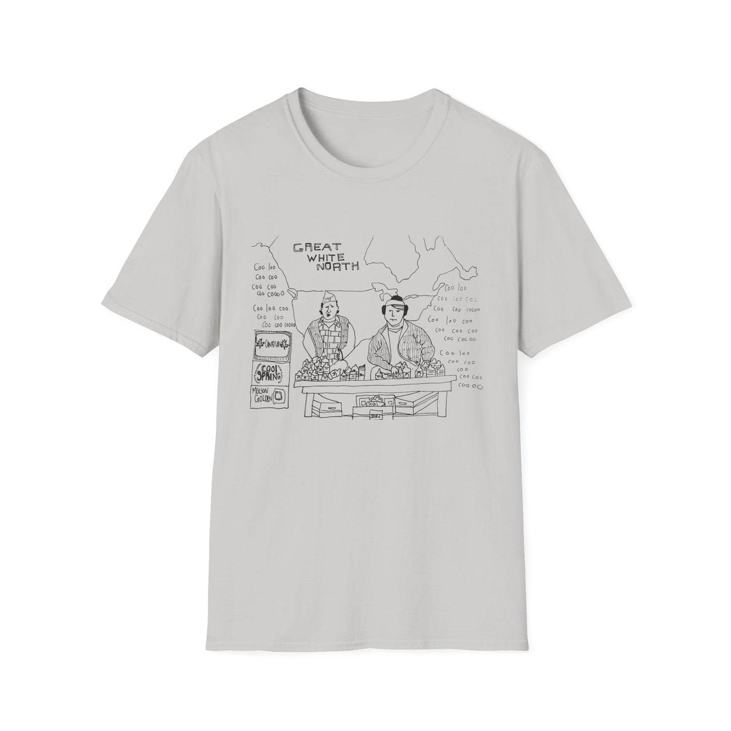 original drawing of bob and doug mckenzie tshirt