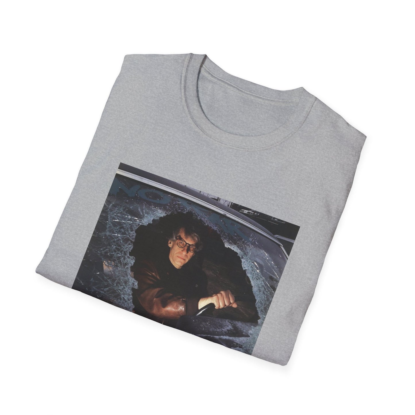 david cronenberg in a car window says no fear tshirt
