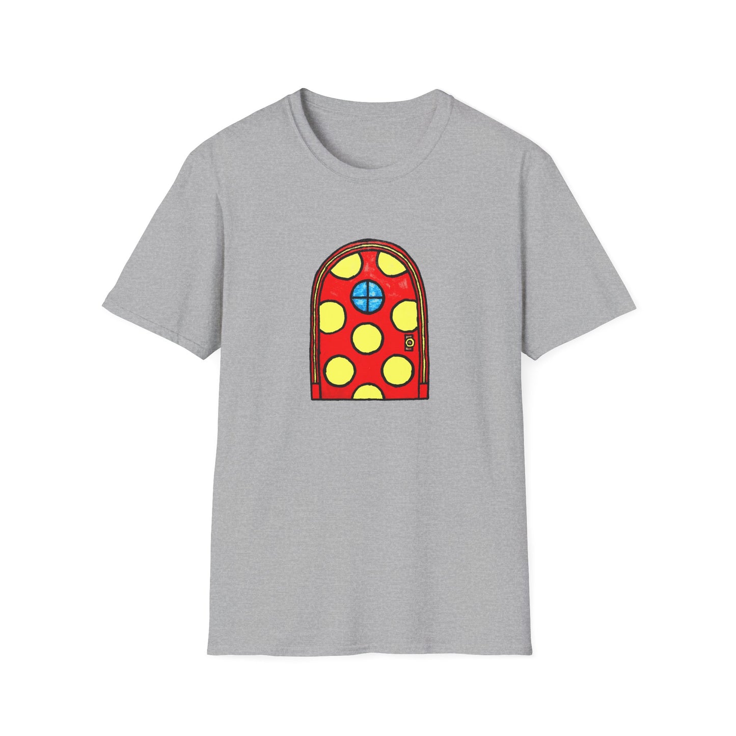 polka dot door original drawing tshirt